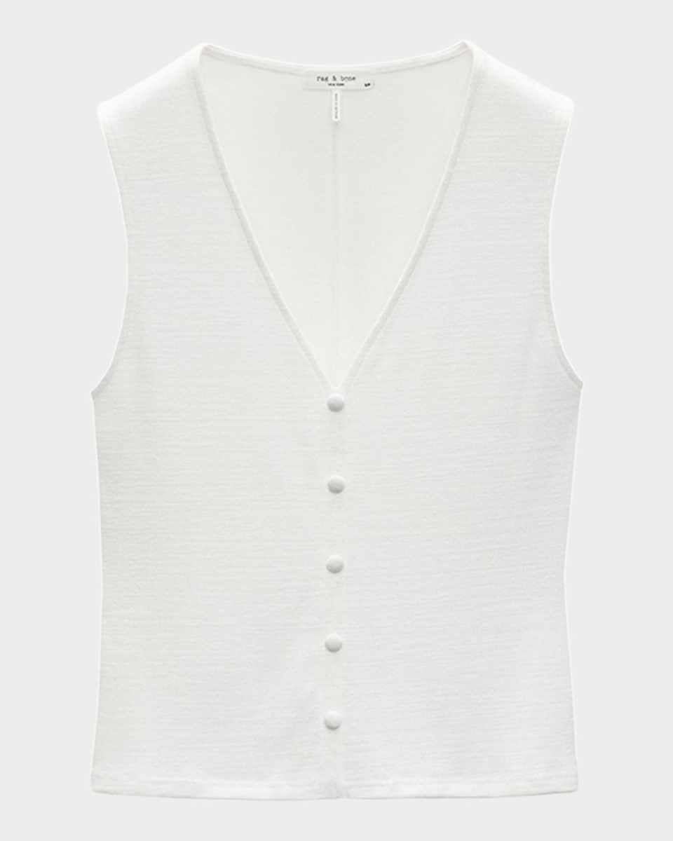 The Knit Button-Up Tank Top